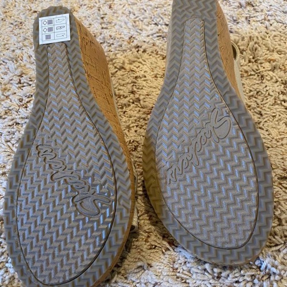 Skechers Cali Luxe Wedge Sandals Size 7 - Picture 3 of 4